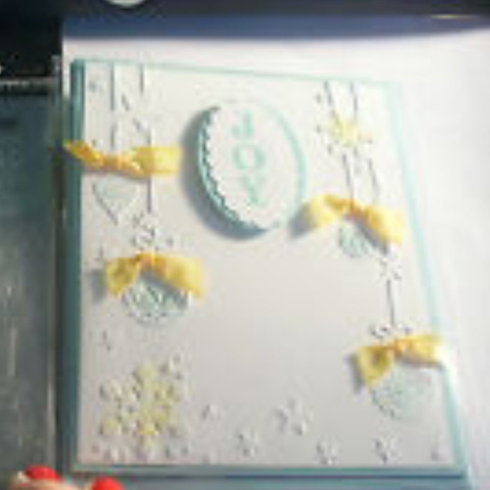 Darice 4” x 6” embossing folder - ORNAMENTS